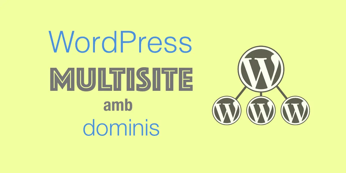 WordPress Multisite amb diferents dominis