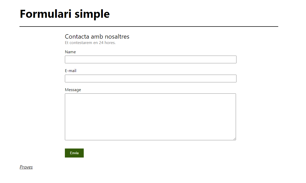 Simple contact form Contact Form Block by Jordy Meow