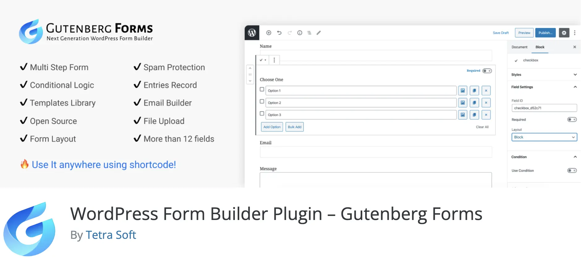 WordPress Form Builder Plugin - Gutenberg Forms