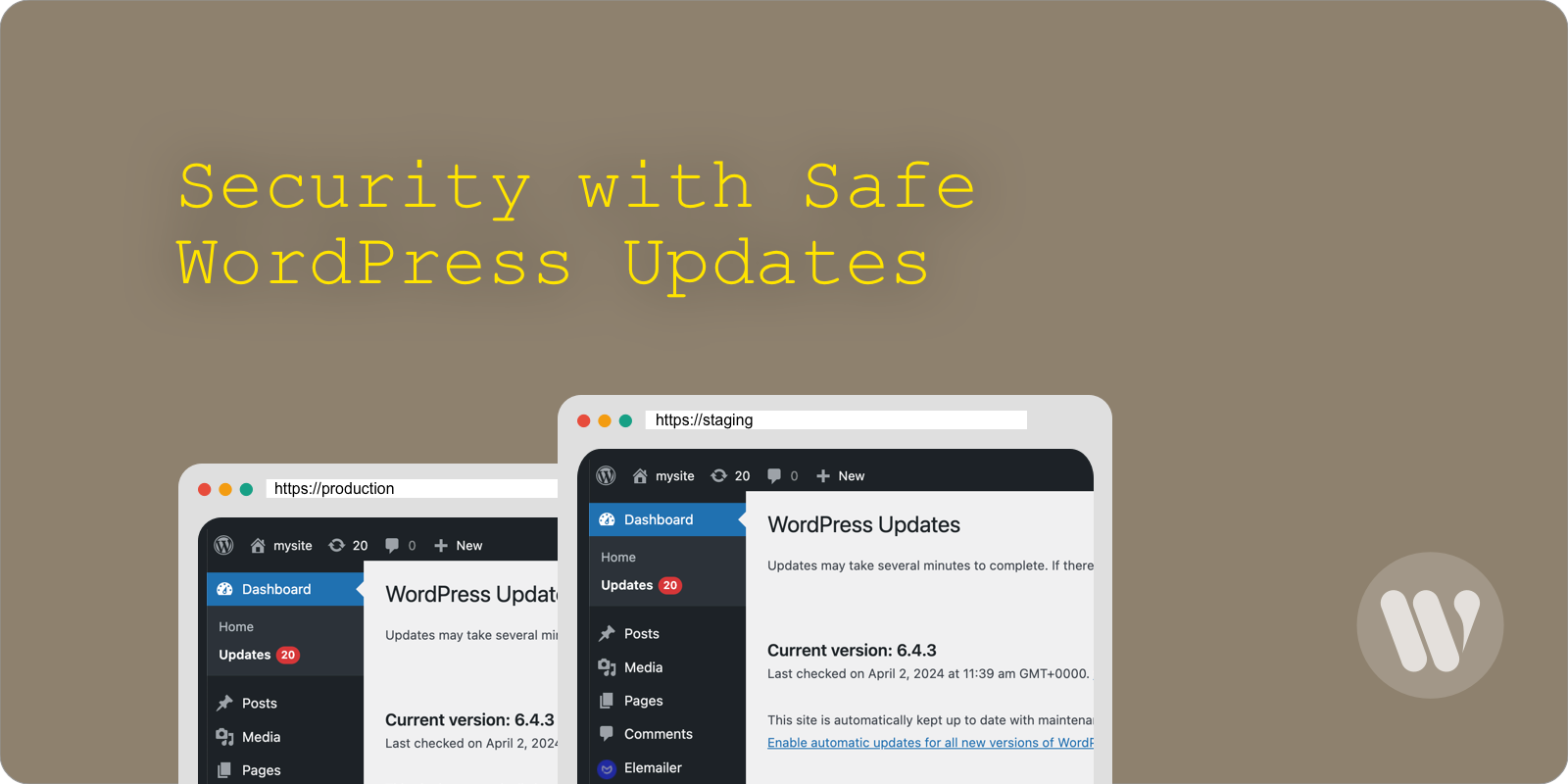 Actualitza amb seguretat per mantenir WordPress protegit