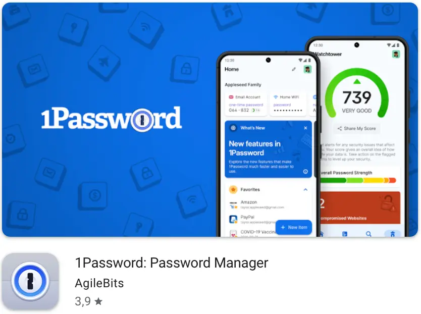 1Password with one time password