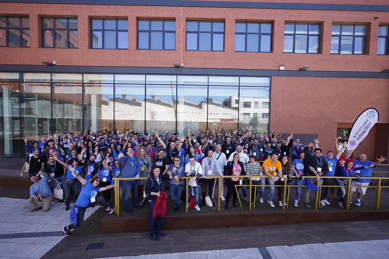 Foto de familia de la WordCamp Bilbao 2024