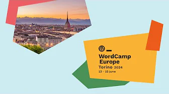 Cartell promocional de la WCEU Torí 2024. Es pot apreciar una foto general de la ciutat i el cartell que descriu l'esdeveniment, WCEU Torí 2024.