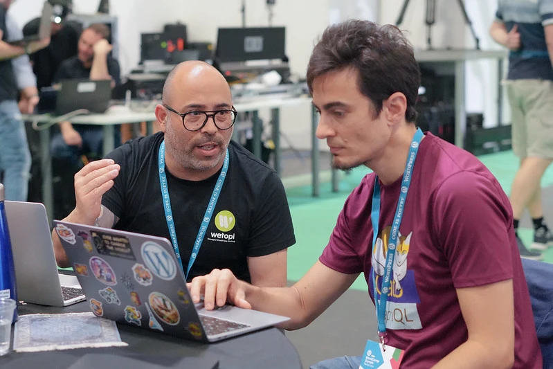 Josep participating in the Contributor Day of WCEU 2024.