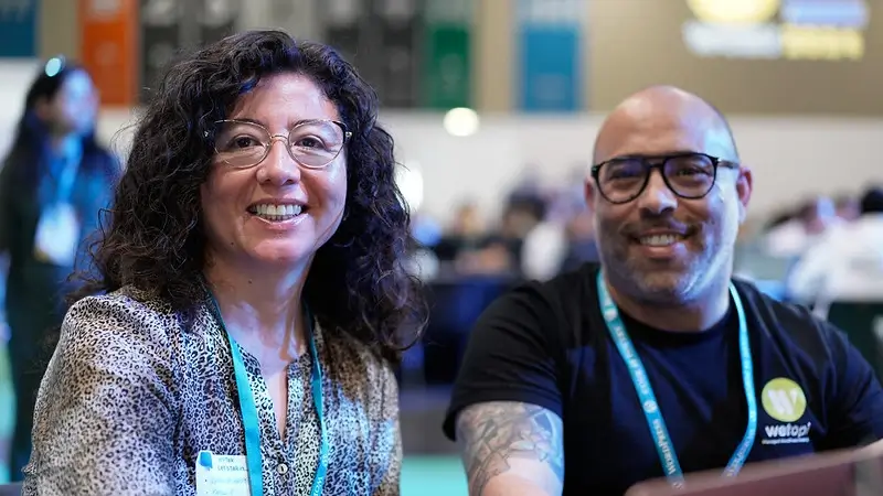 Elsa Tapiua y Josep Morán de Wetopi en la WCEU de Torino EN 2024.