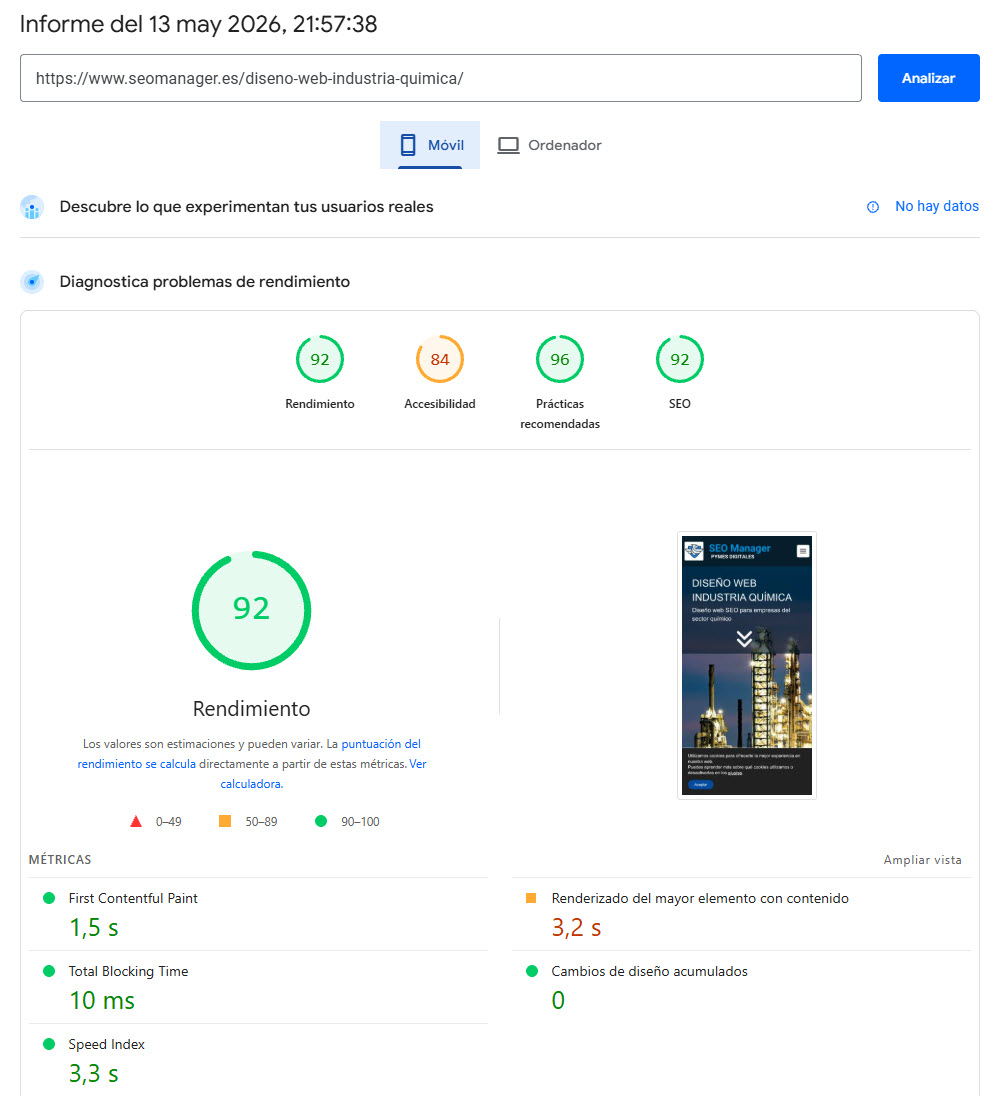 Captura 5 Pagespeed Mobile Seomanager.es