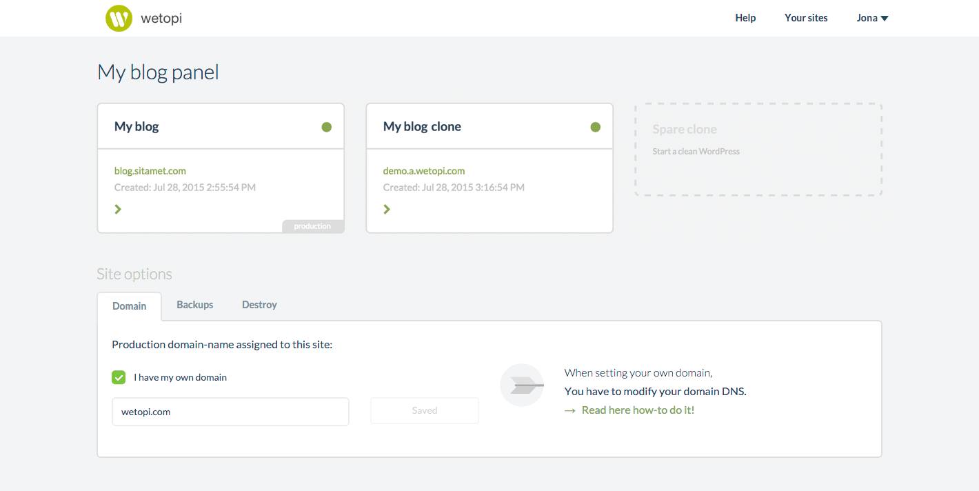 1-Click WordPress easy manager