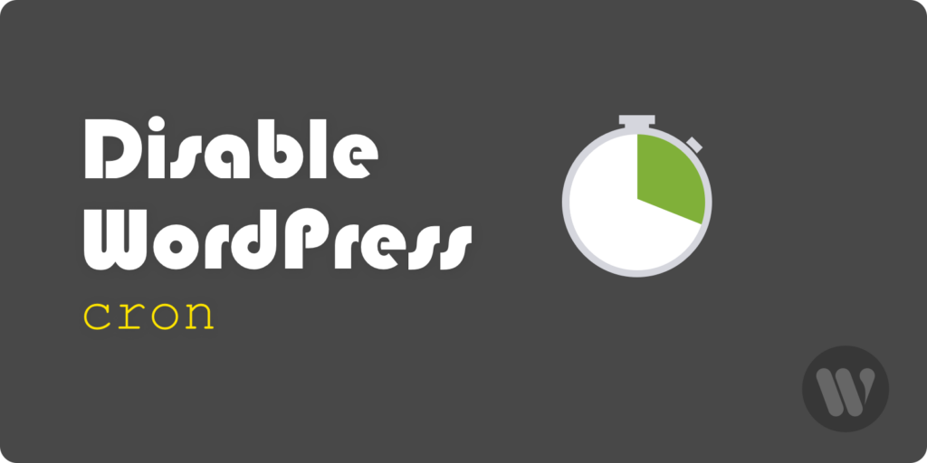 How to disable wordpress cron wetopi