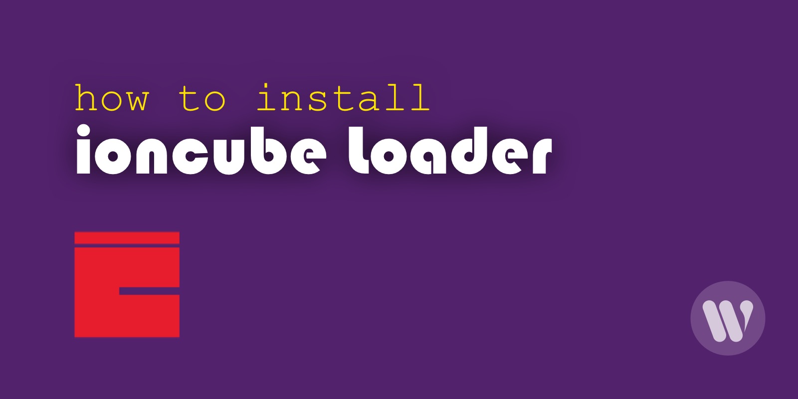 How to install ionCube Loader