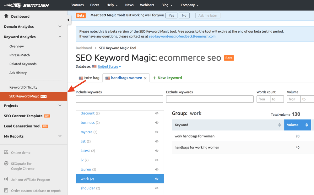 User a keyword planer for your SEO