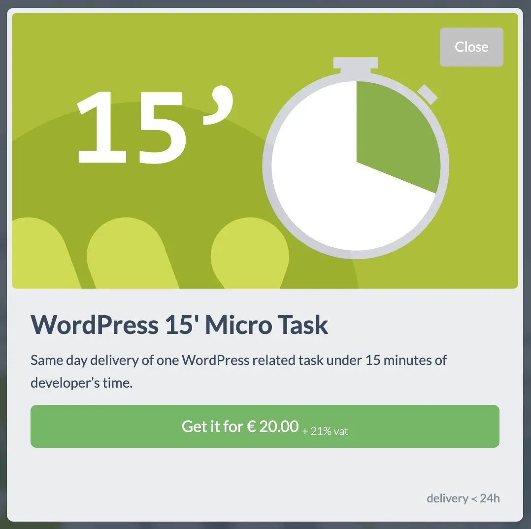 WordPress Micro Task Help from qualified engineers