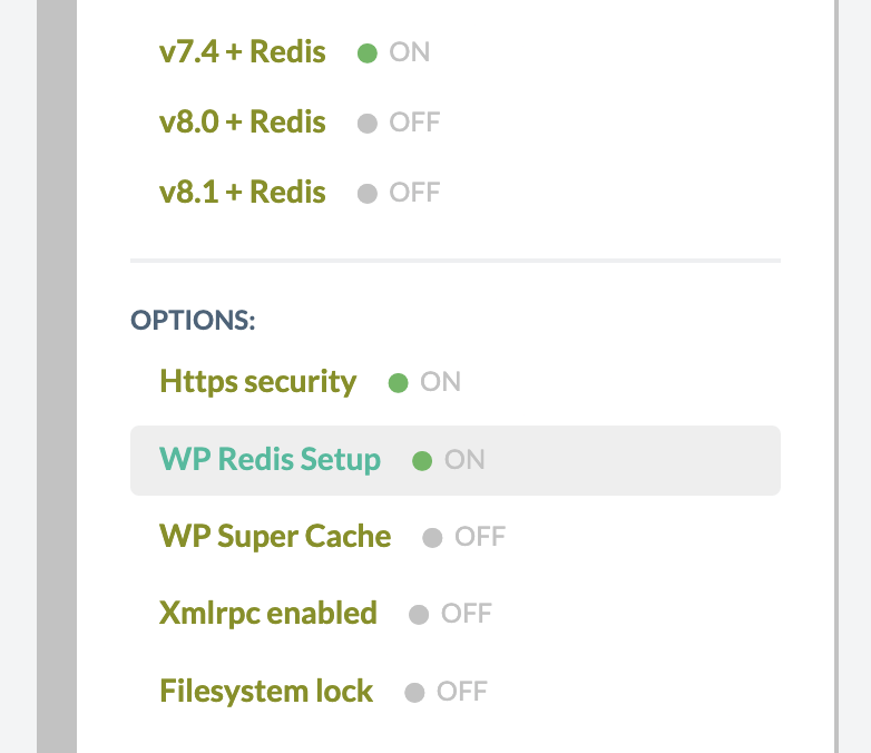 install and configure redis object cache with a single click