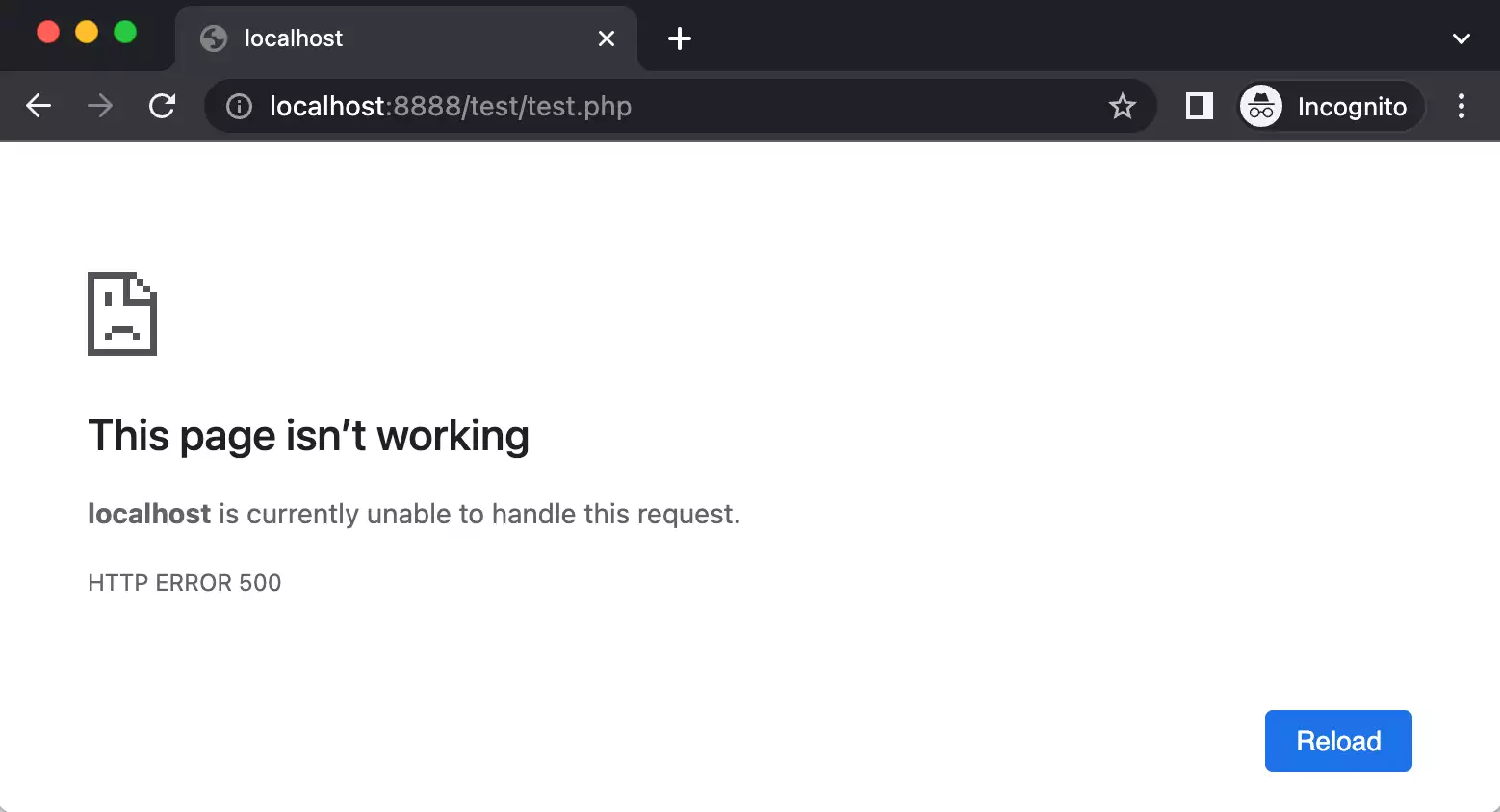 Error 500